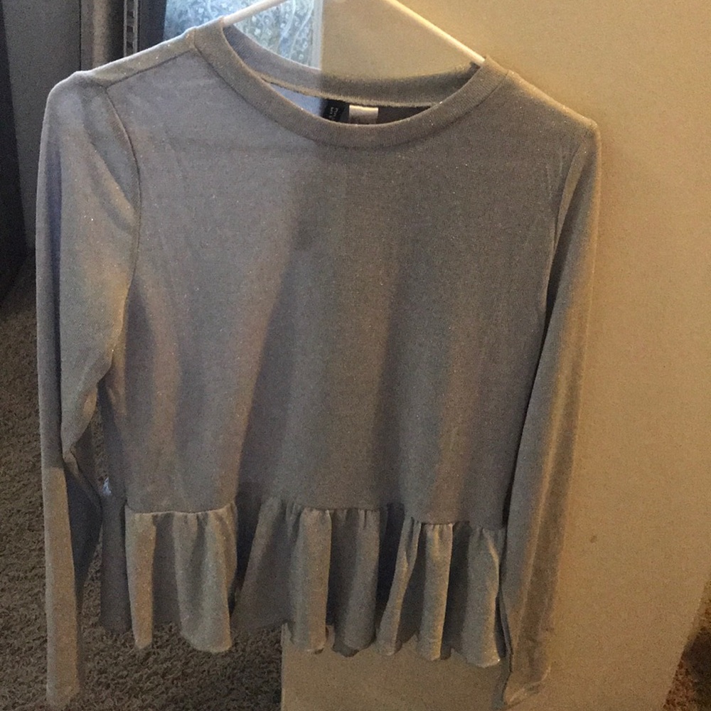 Sparkly peplum top💙